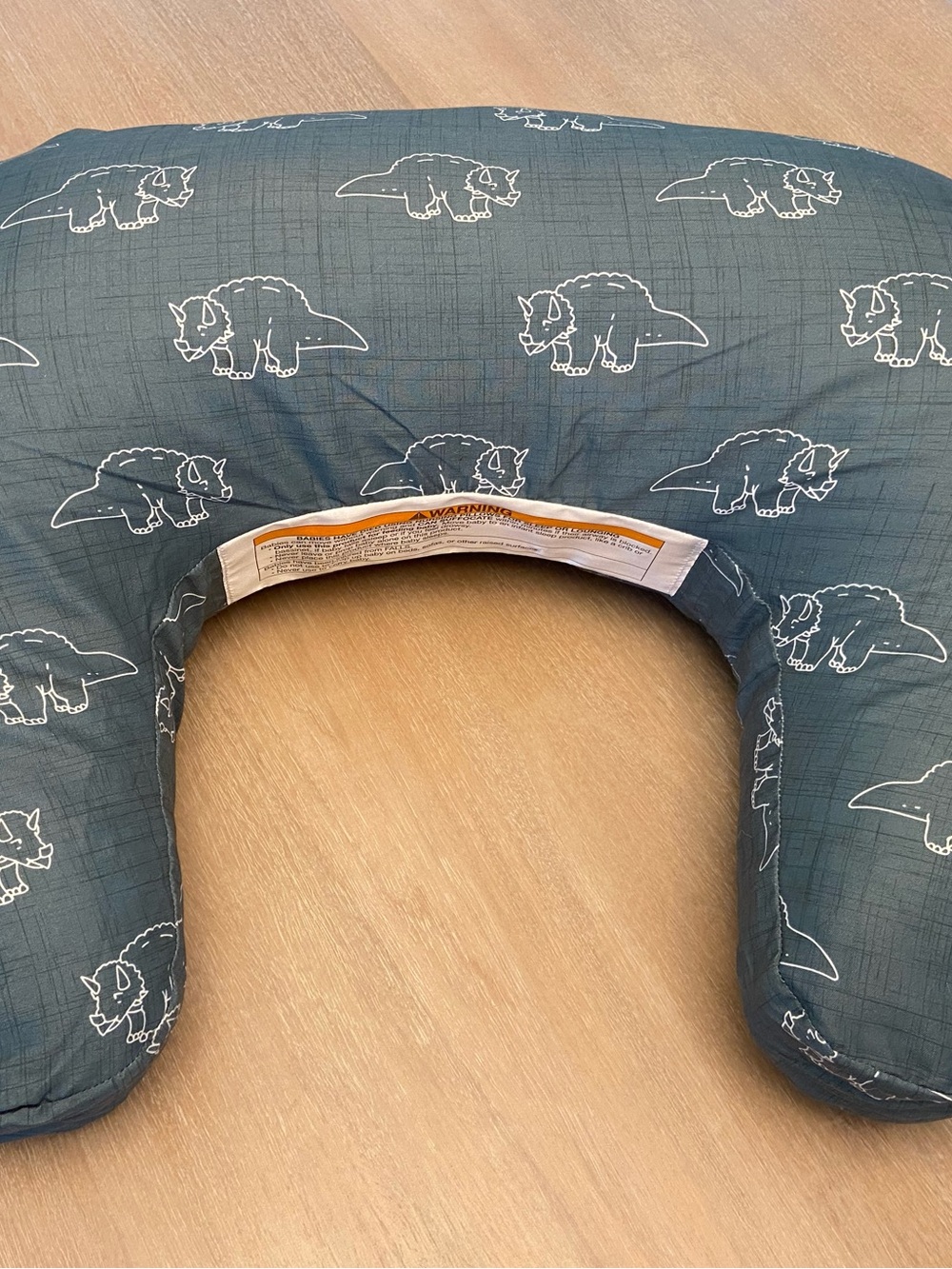 Boot Nursing Pillow - Green Dinosaur Print